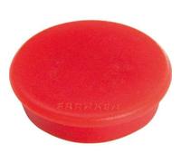 Aimants Ronds - FRANKEN - 24 mm - Rouge - Force adhésive 300 g - Paquet de 10 pièces