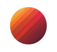 Aimants ronds magnétiques pour réfrigérateur de cuisine dégradés rouges et oranges avec magnétisme durable