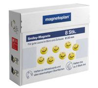 magnetoplan Set de 6 aimants Smiley Ø 40 mm Jaune/Noir