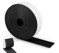 AIMAX Scratch Autocollant Double Face 8 m x 50 mm, Bande Auto-Agrippante Adhésive Extra Forte, Crochet et Boucle à Découper pour Moustiquaire, Tapis, Maison et Bureau