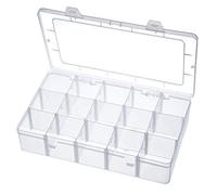 AimdonR Boîte de rangement de bureau pour rouleaux de masking tape, 15 compartiments, transparent, amovible