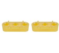 Aime Aime Mangeoire pour Oiseaux, Munie De 3 Trous pour Plusieurs Oiseaux, pour Tout Type De Cage pour Oiseau (Lot de 2)