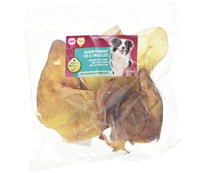 AIME Assortiment Oreilles de Porc et de Bœuf pour Chien - Lot de 6