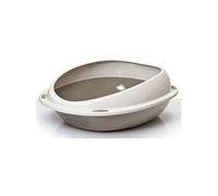 AIME Bac a litiere ovale avec rebord amovible - 57 x 40 x 19 cm - Pour chat