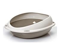 Bac à litière - AIMÉ - Oval avec rebord amovible - Pour Chat - 45 x 36 x 15,5 cm