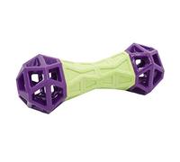 Aime Bi-Matière Silicone/Mousse Jouet pour Chien 3 en 1 Couine Flotte Balle à Friandise Diamètre 19 cm