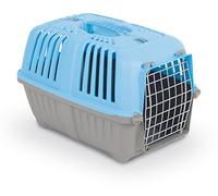 AIME Caisse de transport PRATIKO pour Chien et Chat en Plastique, 48 X 31 X32 CM, Porte en métal, Coloris Aléatoire