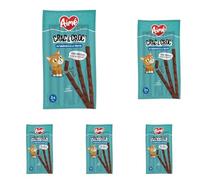 Aime - Crac et Croc, Friandise pour Chat Saveur Saumon et Truite, Nourriture pour Chats en Bâtonnets, Riche en Poisson, sans Céréales, A Donner en Complément de l'Alimentation (Lot de 5)