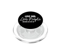 Aime Dieu, Aime Les Gens - Message Spirituel PopSockets PopGrip pour MagSafe