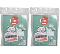 Aimé | Filtres Litière Chat Anti-Odeurs au Charbon Actif Adaptables pour Tous Les Bacs à Litière|15x20cm Lot x3 | Absorbeurs d'Odeurs pour 4 Semaines (Lot de 2)
