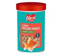 Aimé | Flocons pour poissons rouges | Nourriture Poisson Rouge | Aliment Complet à base de Nutriments Essentiels | Céréales et Extraits de Protéines Végétales | 200 g | 1000 ml