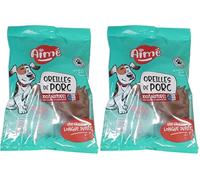 Aimé - Friandises pour Chien - Oreilles de Porc - Nourriture Naturelle sans Conservateur ni Colorant - Friandise à Mâcher pour Le Bien-Être du Chien - X2 (Lot de 2)