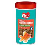 Aimé | Granulés pour Poissons Rouges | Nourriture Poisson Rouge | Aliment Complet à Base de Nutriments Essentiels | Céréales, Poissons et sous-Produits de Poisson | 50 g