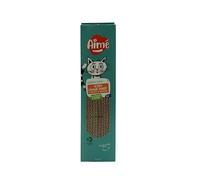 AIME - Griffoir en carton recyclé pour Chat - Planche à Gratter Double face Super Résistant et Longue Durée - Carton ondulé - Double face - Senteur Herbe à Chat - Made in UE - 46x11,5x5,4cm