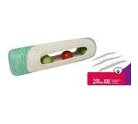 AIME Griffoir Tube XXL - 3 Balles - Jouet pour chat grelot - Longueur 29 cm - Vert Menthe G
