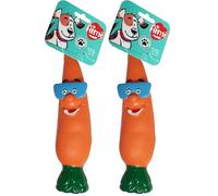 Aime Jouet Carotte Vinyle pour Chien 24 cm (Lot de 2)