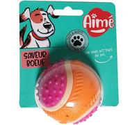 Aimé Jouet Résistant Balle Chien 5-En-1 Saveur Bœuf 6cm 1 Pièce