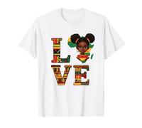 Aime Le Mois de l’Histoire des Noirs des Petites Filles T-Shirt