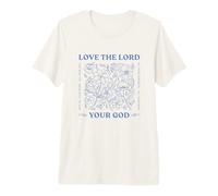 Aime Le Seigneur Ton Dieu de Tout Ton cœur Luc 10:27 T-Shirt Haut de Gamme
