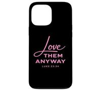 Aime-Les Quand même Luke 23:34 Forgiveness Faith Scripture Pink Coque pour iPhone 13 Pro Max