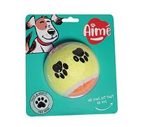 Aimé - Maxi Balle de Tennis pour Chien - Pour Toutes les tailles et Espèces de Chien - Jouet Chien Jaune et Orange
