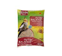 AIME Nourriture pour Grande Perruche, NUTRI'BALANCE Repas pour Grandes Perruches, Sac de 3KG