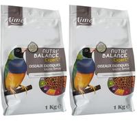 Aime Nourriture pour Oiseaux Exotiques, Nutri'Balance Expert, Menu Expert pour Oiseaux Exotiques, Sac de 1 Kg (Lot de 2)