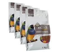 Aime Nourriture pour Oiseaux Exotiques, Nutri'Balance Expert, Menu Expert pour Oiseaux Exotiques, Sac de 1 Kg (Lot de 4)