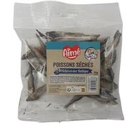 Aimé | Pack de Poissons Séchés Sprat | Nourriture pour Chat et Chien | Friandise pour Chien et Chat Riche en Protéines | Aliment Naturel | Pêchés en Mer Baltique | 50g | Origine Européenne