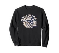 Aimé par Dieu Love by God Jésus-Christ Verset biblique Sweatshirt