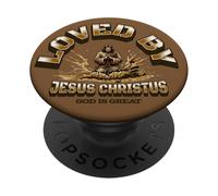 Aimé par Jésus-Christ Dieu est Grand Prier dans l'Église PopSockets PopGrip Adhésif