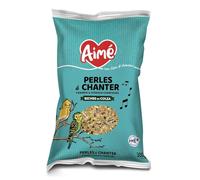 Aime - Perles à Chanter, Nourriture Oiseaux et Canaris, Nourriture pour Oiseaux Riches en Colza, Favorise Le Chant, Aliment complémentaire, Mélanger avec l'Alimentation Habituelle, 300g