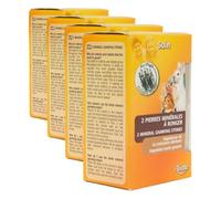 Aime Pierre minérale à ronger pour rongeurs 200G, Contient Minéraux, Calcium et Phosphore (Lot de 4)