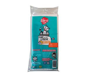 Aimé | Sacs Litière x12 Format Universel 55x39 cm | pour Bac à Litière avec Poignées Refermables pour le Bien-Être de votre Chat | Sacs Hygièniques