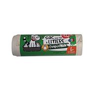 Aime Set de 8 Sacs à Litière Compostables Résistants pour Bacs à Litière/Maison de Toilette 50 x 38.5 cm