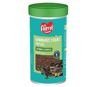 Aimé | Sticks Gammarus | Nourriture Tortue Aquatique | Aliment Complet | A Base de Nutriments Essentiels | Mollusques, Crustacés, sous-Produits d'origine Végétale et Vitamines | 190 g | 500 ML