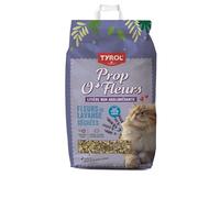 Aimé Tyrol - Litière pour Chat Prop'O Fleurs - Litière Chat à Base de Fleurs de Lavande Séchées et Paille Concassée - Bonne Odeur Florale - Diffuse Un Parfum Frais et Léger - Facile à Nettoyer - 6L