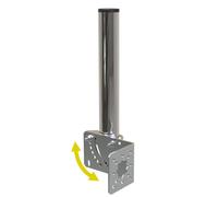 Aimeboost 1,5 """" de diametre et 12 """" Bracket de montage de poteau de longueur a la station meteo du ple de montage pour antenne a l'exterieur A