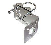 Aimeboost Support de montage sur poteau pour fixation murale - Accessoires pour l'extérieur de la maison - Kit de montage de poteau d'antenne [sans le poteau] Angle réglable