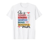 Aimée, Forte, Digne, courageuse et Belle Maman T-Shirt