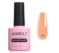 AIMEILI 8 en 1 Builder Base Gel Vernis Semi Permanent - Gel de Construction pour Extension Nude Rose, Base Coat, Renforcement et Réparation de Manucure, Colle de Décorations - 10ml (162)