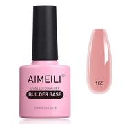 AIMEILI 8 en 1 Builder Base Gel Vernis Semi Permanent - Gel de Construction pour Extension Nude Rose, Base Coat, Renforcement et Réparation de Manucure, Colle de Décorations - 10ml (165)