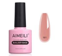 AIMEILI 8 en 1 Builder Base Gel Vernis Semi Permanent - Gel de Construction pour Extension Nude Rose, Base Coat, Renforcement et Réparation de Manucure, Colle de Décorations - 10ml (161)