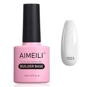 AIMEILI 8 en 1 Builder Gel Vernis Semi Permanent Nude Rose Base et Structure pour Extensions, pour Nail Art, Décorations et Stickers, Renforcement et Réparation de manucure 8ml (1023)