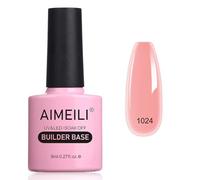 AIMEILI 8 en 1 Builder Gel Vernis Semi Permanent Nude Rose Base et Structure pour Extensions, pour Nail Art, Décorations et Stickers, Renforcement et Réparation de manucure 8ml (1024)