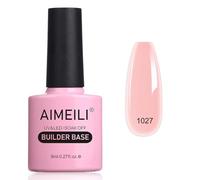 AIMEILI 8 en 1 Builder Gel Vernis Semi Permanent Nude Rose Base et Structure pour Extensions, pour Nail Art, Décorations et Stickers, Renforcement et Réparation de manucure 8ml (1027)