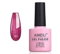 AIMEILI Esmalte Semipermanente De Uñas Soak Off UV LED Uñas De Gel - Red Baroness (004) 10ml