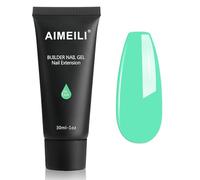 AIMEILI Extension Gel pour Ongles, Néon Vert Builder Construction 30ml - Faux Ongles Quick Building UV LED Vernis Semi Permanent Nail Art 004