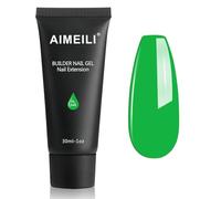 AIMEILI Extention Gel pour Ongles, Glacé Vert Builder Construction Gel 30ml Faux Ongles Quick Building UV LED Gel Vernis Semi Permanent Nail Art 046