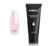 AIMEILI Faux Ongles Gel Rose 30ml Soak Off UV LED Nail Extension Builder Gel